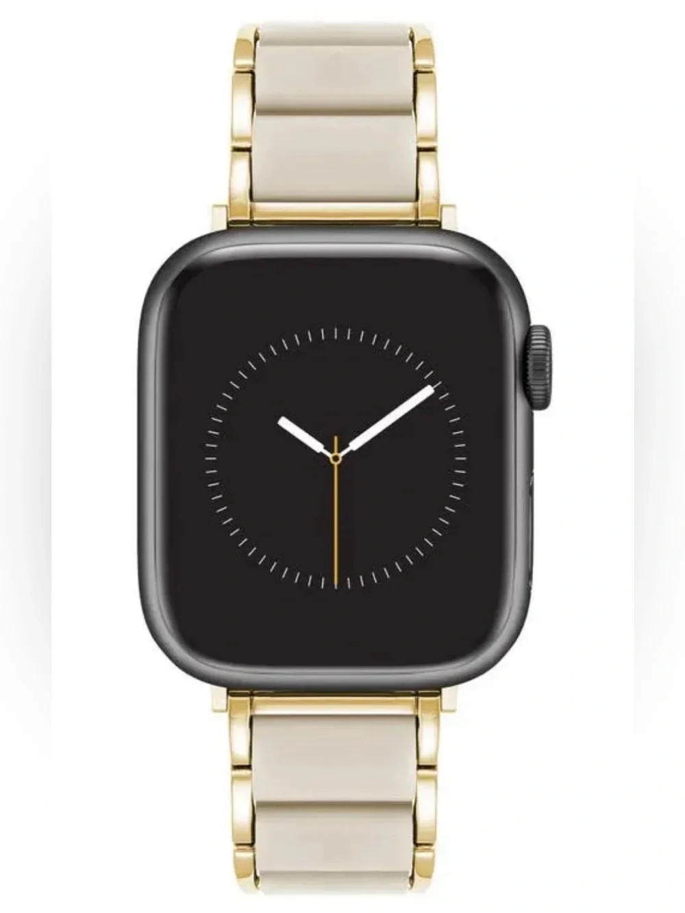 Anne Klein Smooth Rubber Center Links Compatible Apple Watch Band 38/40/41mm